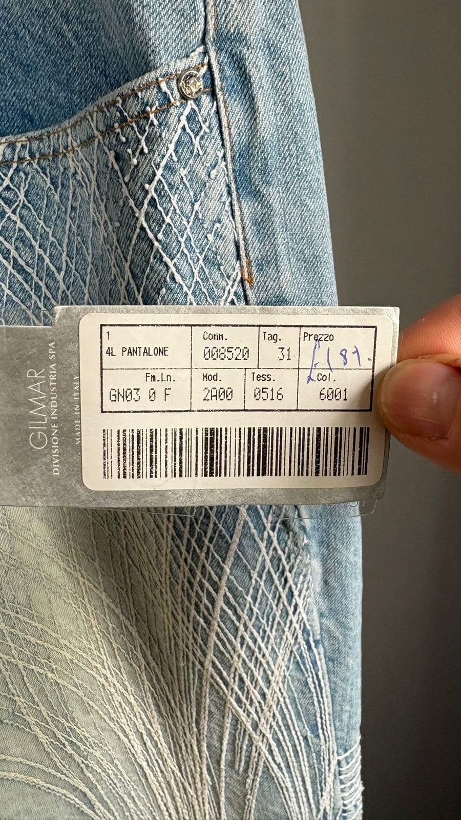 Iceberg [ARCHIVE] Iceberg Gilmar Embroidered Jeans - NWT - Size 31 Size 31" - 7 Thumbnail