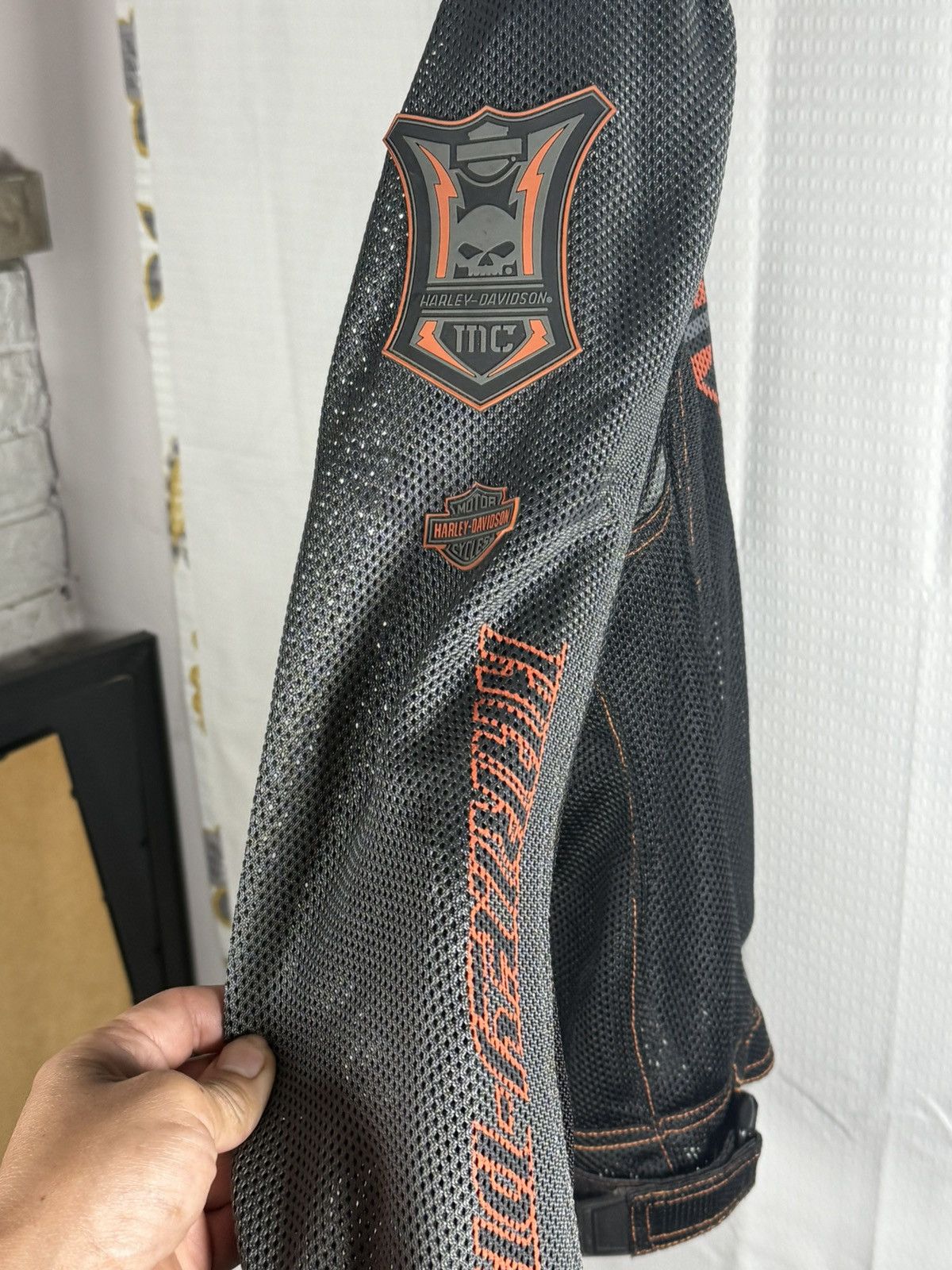 Other Harley Davidson Logo Mesh Rider Jacket size medium Black Size US M / EU 48-50 / 2 - 5 Thumbnail