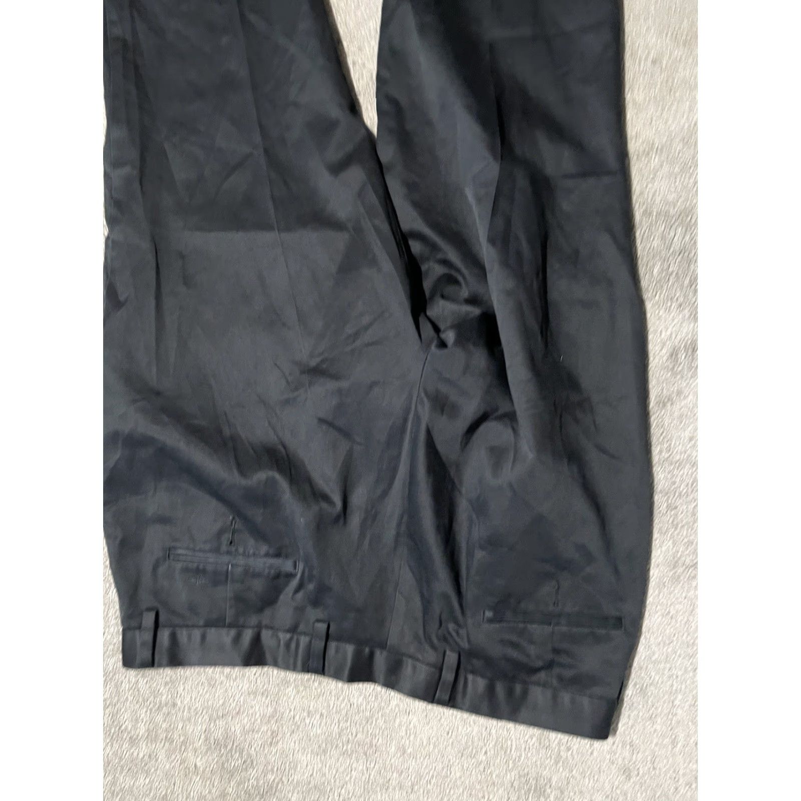 Dockers DOCKERS Classic Fit Flat Front Dress Pants Black 36x30 Solid Size US 36 / EU 52 - 4 Thumbnail