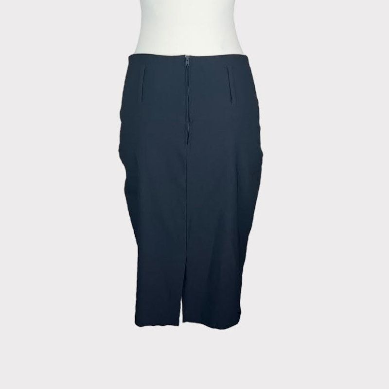 Vintage Charlotte Russe | Wide Belt Loop Pencil Skirt | Large Size 32" / US 10 / IT 46 - 3 Thumbnail