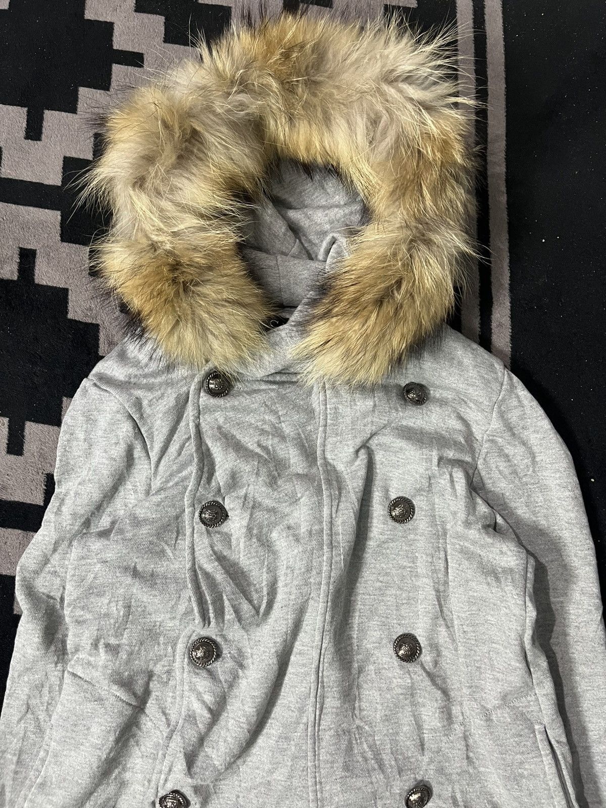 Le Grande Bleu (L.G.B.) 2000s C.M.II Nepoleon faux fur hoodie Size US M / EU 48-50 / 2 - 3 Thumbnail