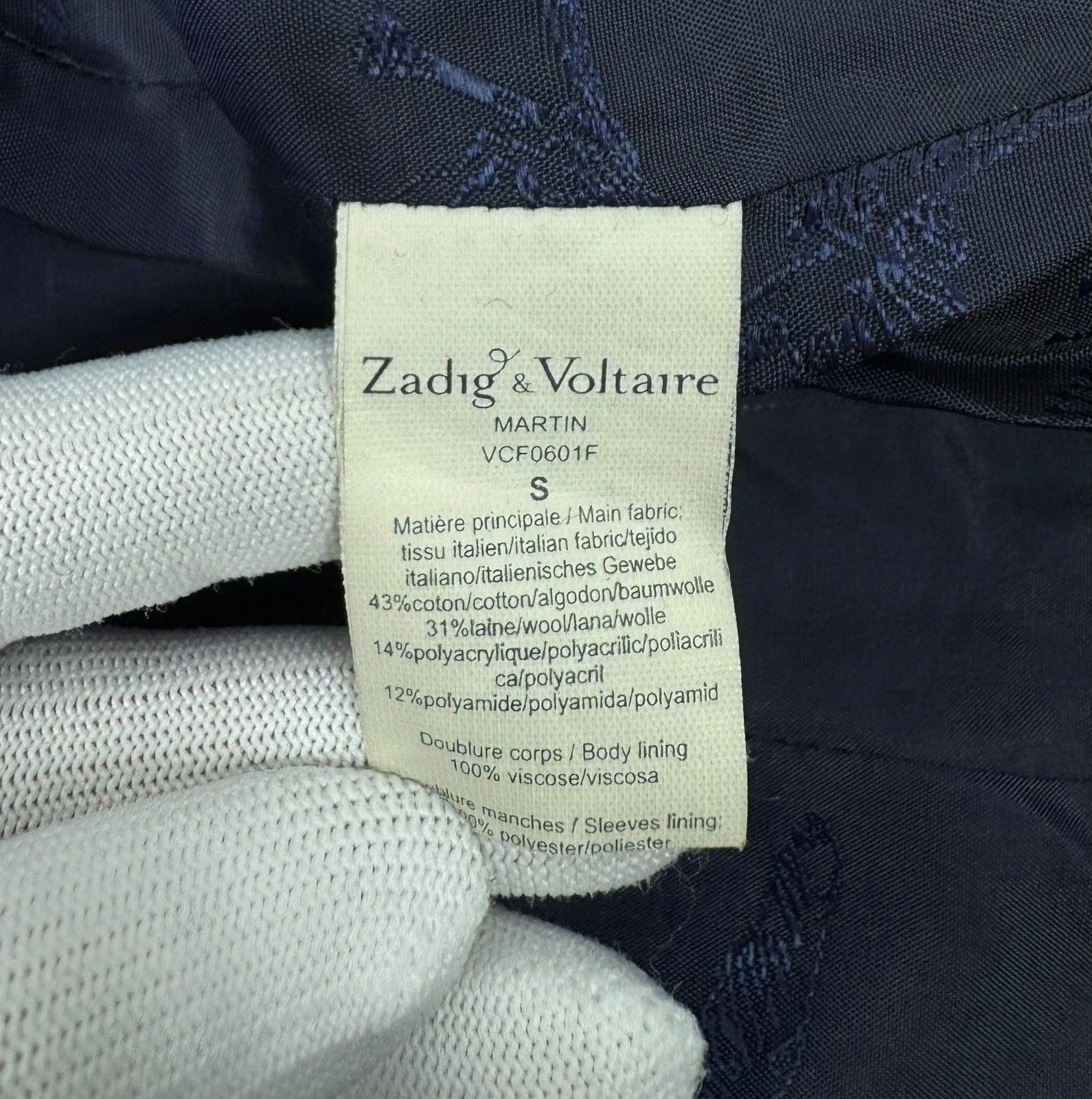 Zadig & Voltaire Zadig & Voltaire Martin Coat Wool Cotton size S Size S / US 4 / IT 40 - 14 Thumbnail