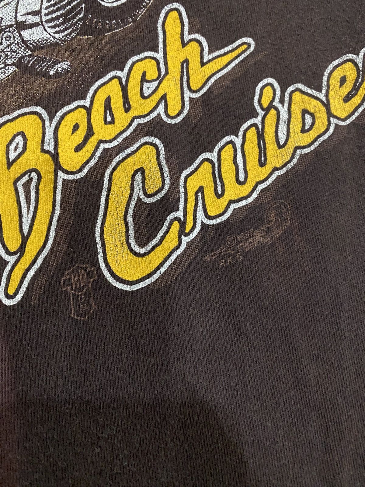 Vintage Rare 80s Harley Davidson Beach Cruiser Sun Faded Singlestitc Size US L / EU 52-54 / 3 - 4 Thumbnail