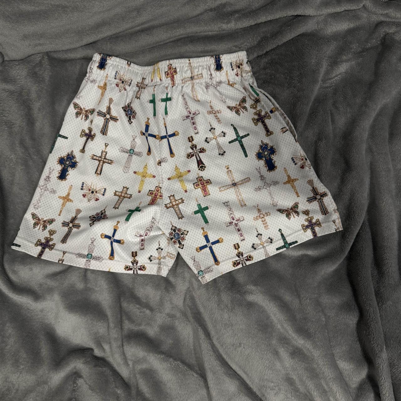 Bravest Studios Bravest Studios White Cross Shorts Size US 30 / EU 46 - 2 Thumbnail