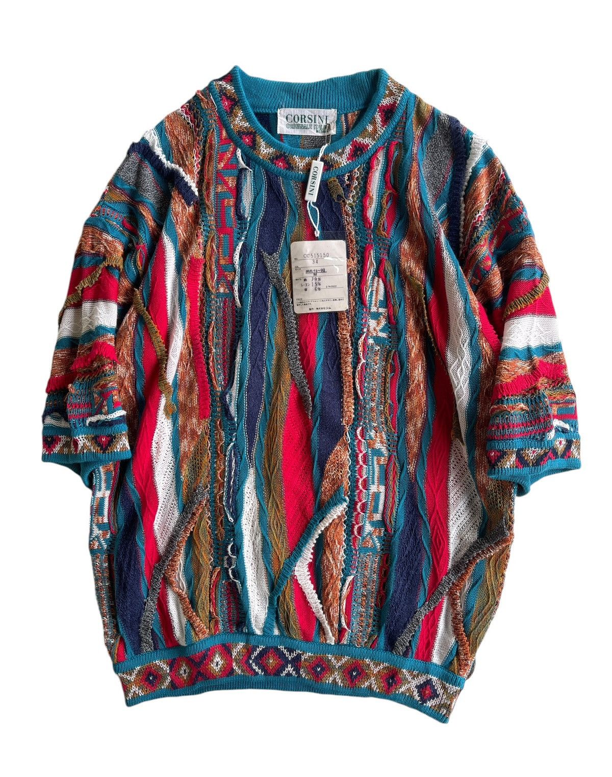 Coogi Corsini 3D Sweater Knitted Coogi Style Size US M / EU 48-50 / 2 - 1 Thumbnail