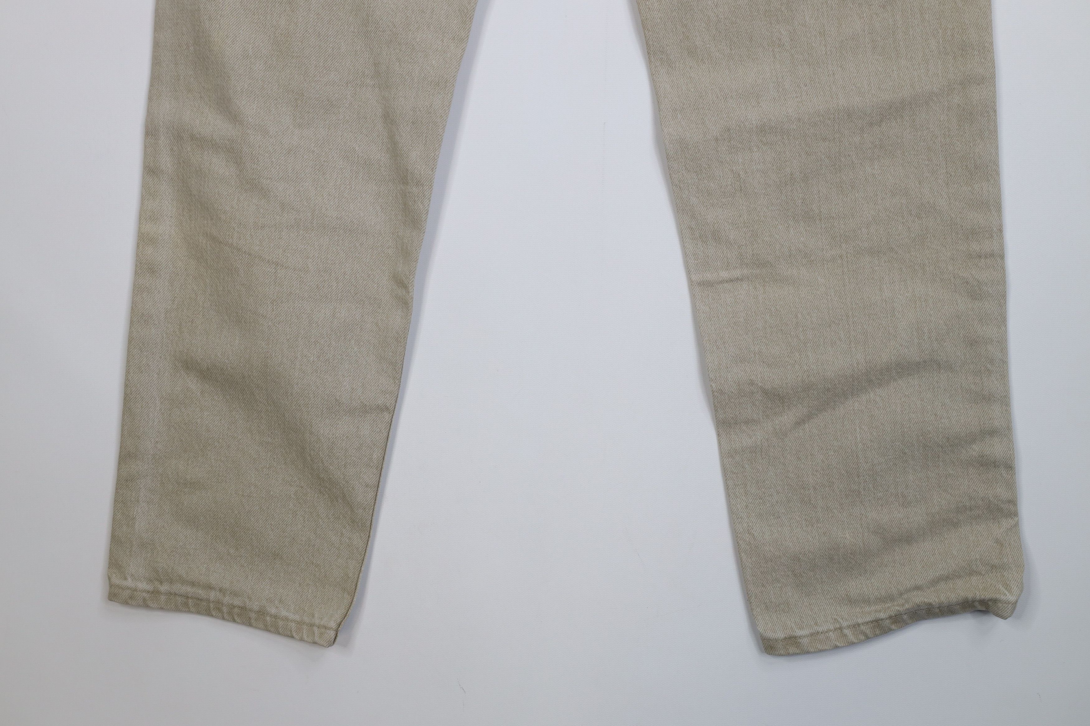 L.L. Bean Vintage 90s LL Bean Tapered Leg Denim Jeans Beige USA Size US 32 / EU 48 - 15 Thumbnail