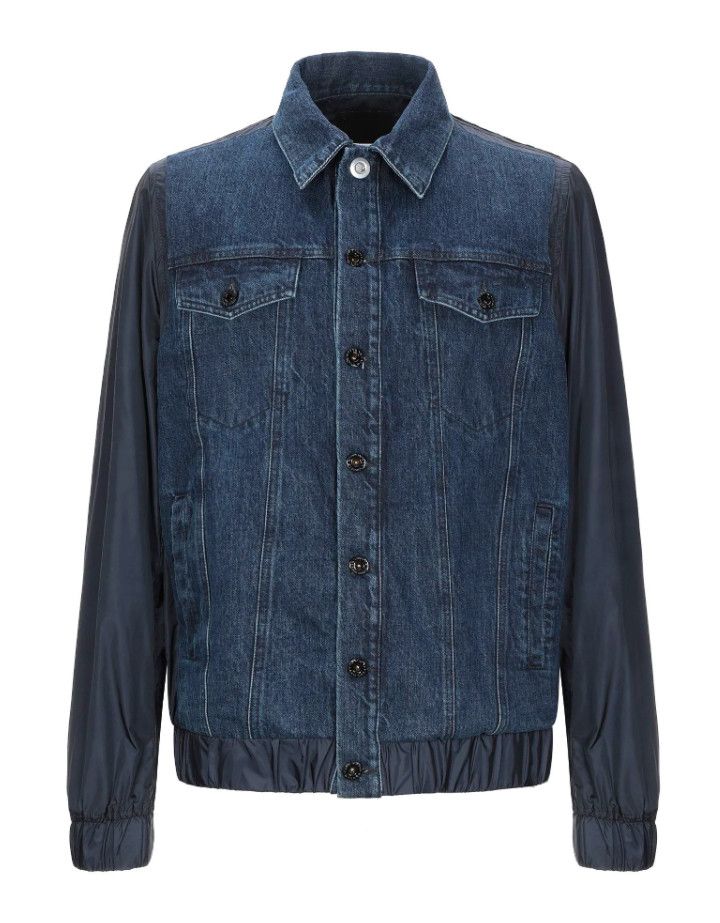 Diesel Black Gold Diesel Black Gold Blue Denim and Nylon Jacket Size US M / EU 48-50 / 2 - 1 Thumbnail