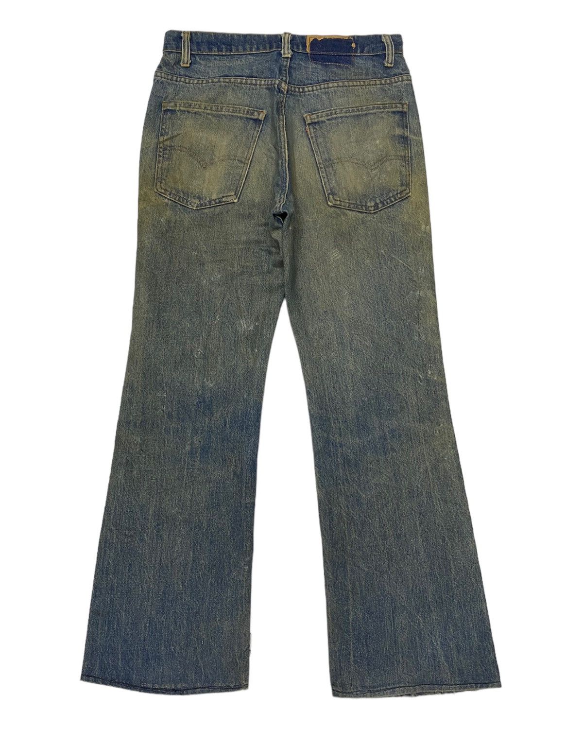 Levi's 🔥Thrashed Orange Tab Levi’s Flare Distress Bootcut Jean Size US 31 - 2 Thumbnail