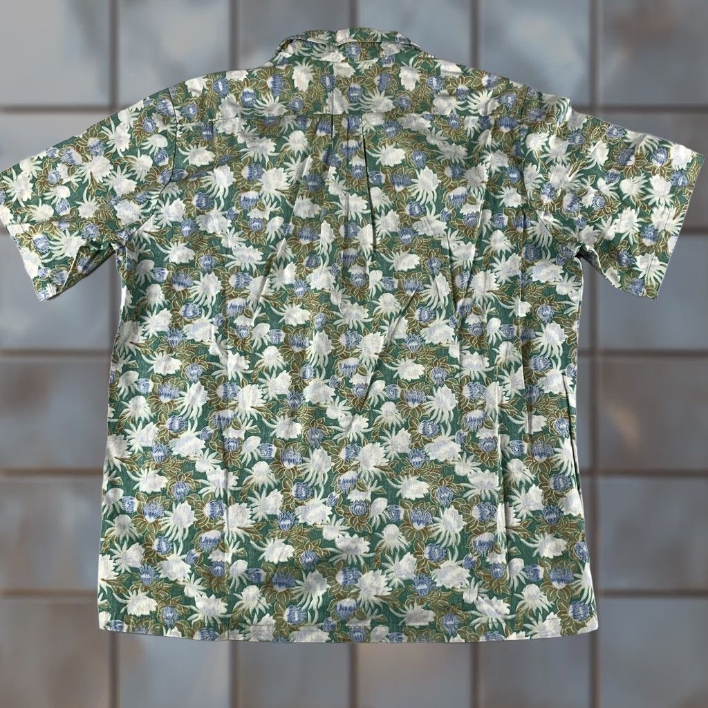 Vintage VINTAGE Cooke Street Shirt Mens XL GREEN Floral Button Hawaiian Made In USA COTTON Size US XL / EU 56 / 4 - 1 Thumbnail