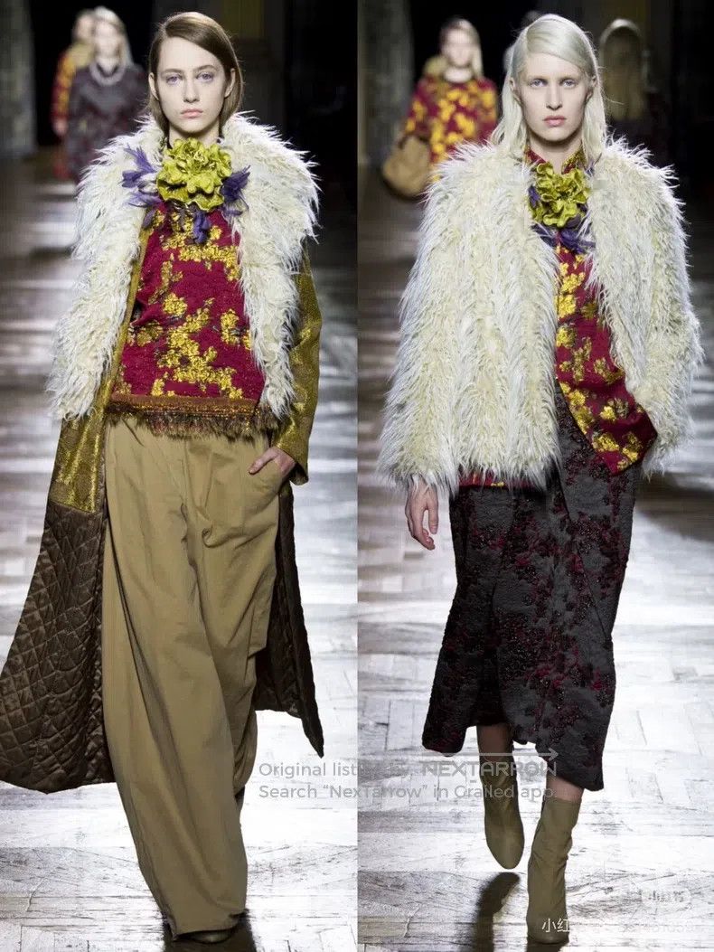 Dries Van Noten Dries Van Noten Runway-Style Brocade Midi Skirt Size 37" - 1 Thumbnail