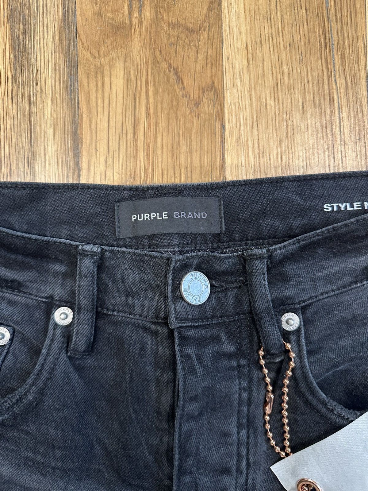 Purple Brand Purple Brand Knee Hole Faded Black Denim Jeans Size 28 Size US 28 / EU 44 - 3 Thumbnail