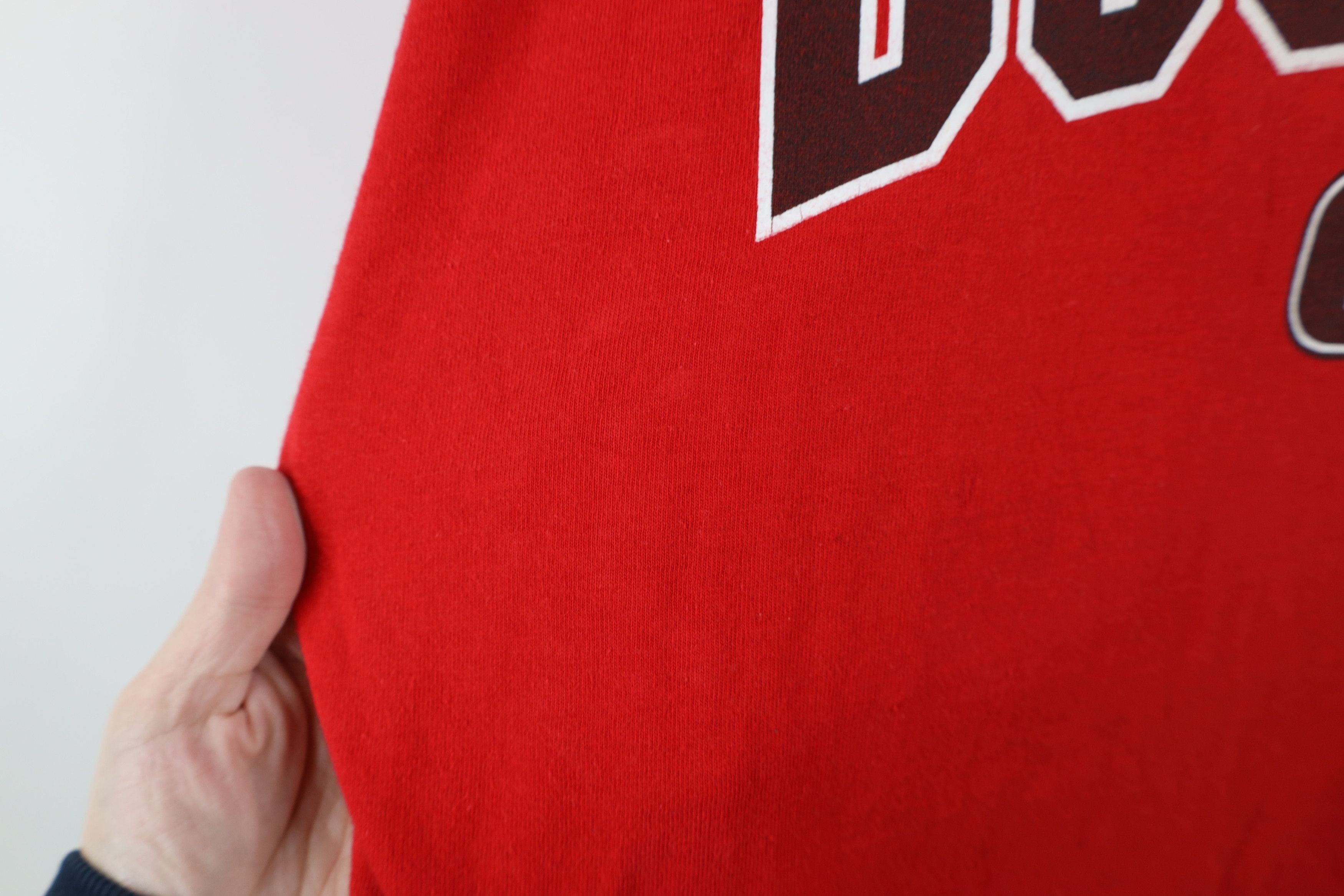 Vintage Vintage 90s Ohio State University Long Sleeve T-Shirt Red Size US XL / EU 56 / 4 - 7 Thumbnail