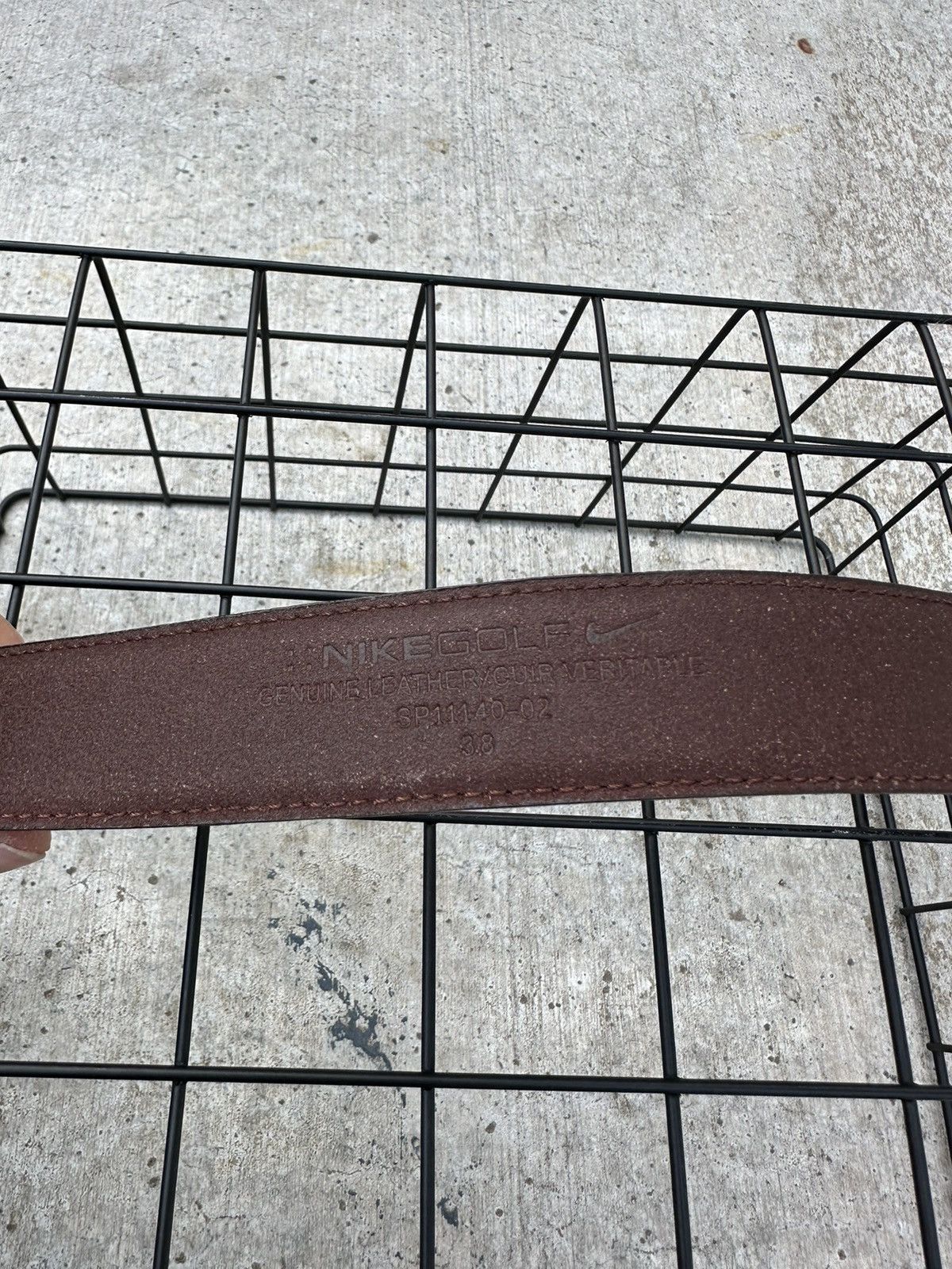 Nike Vintage Nike USA Leather Belt Y2k Size 38 - 3 Thumbnail