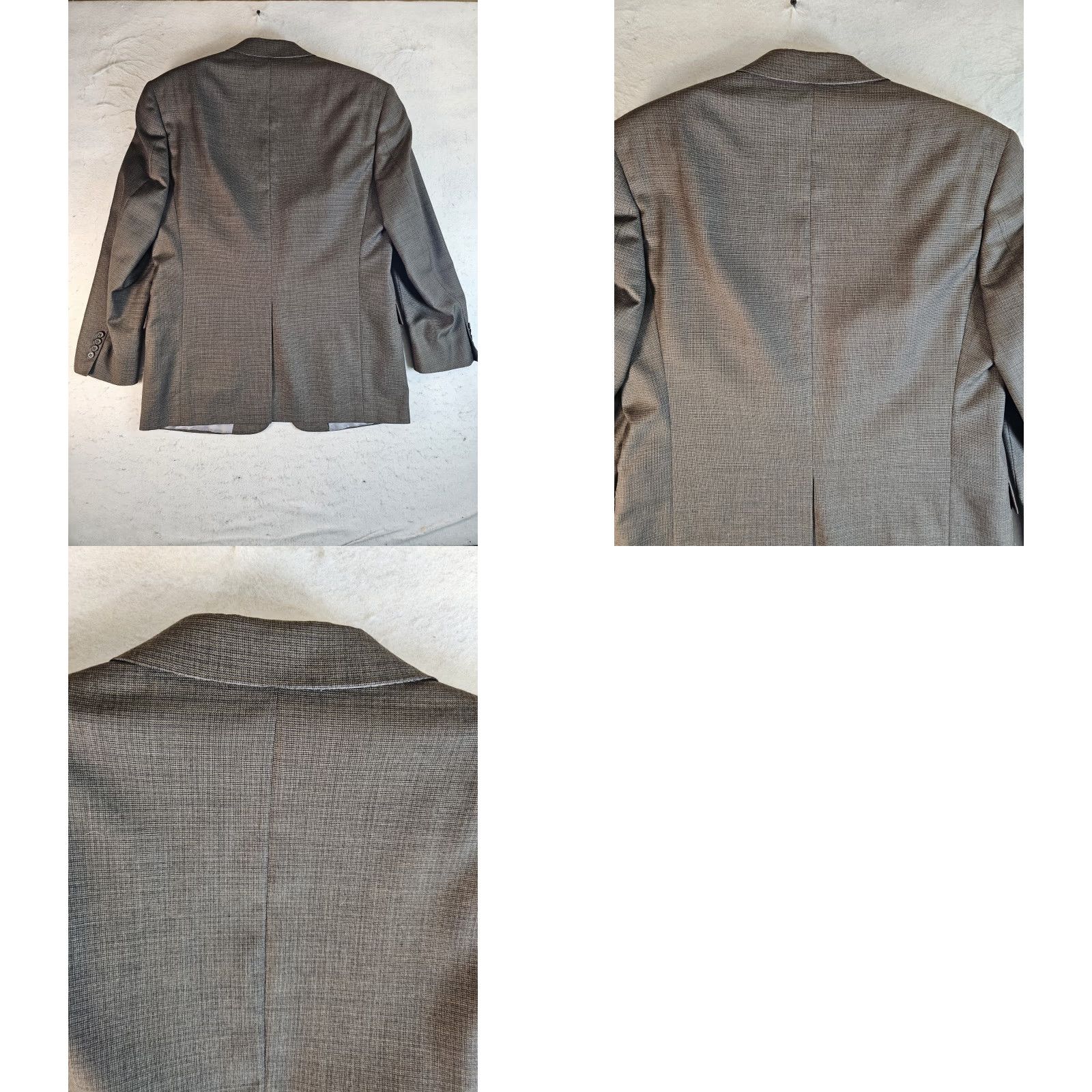 Hart Schaffner Marx Hart Schaffner Marx Signature Houndstooth Brown 2 Piece Suit Mens Size 41 R 34x32 Size 42R - 11 Thumbnail