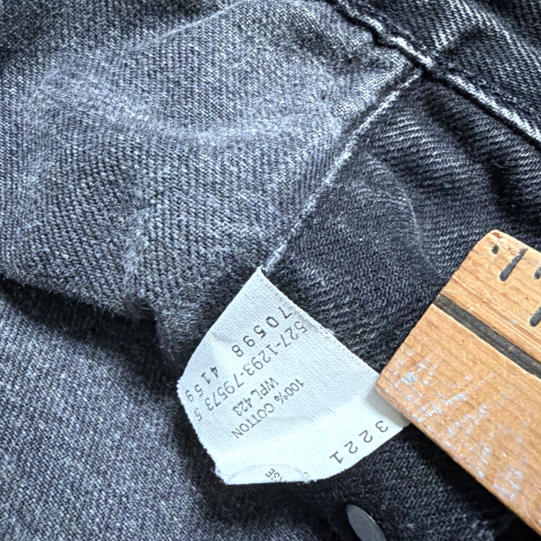 Levi's VINTAGE Levi’s Jacket 2XL Black Denim Trucker USA 1990s 1993 Made In USA Size US XXL / EU 58 / 5 - 3 Thumbnail
