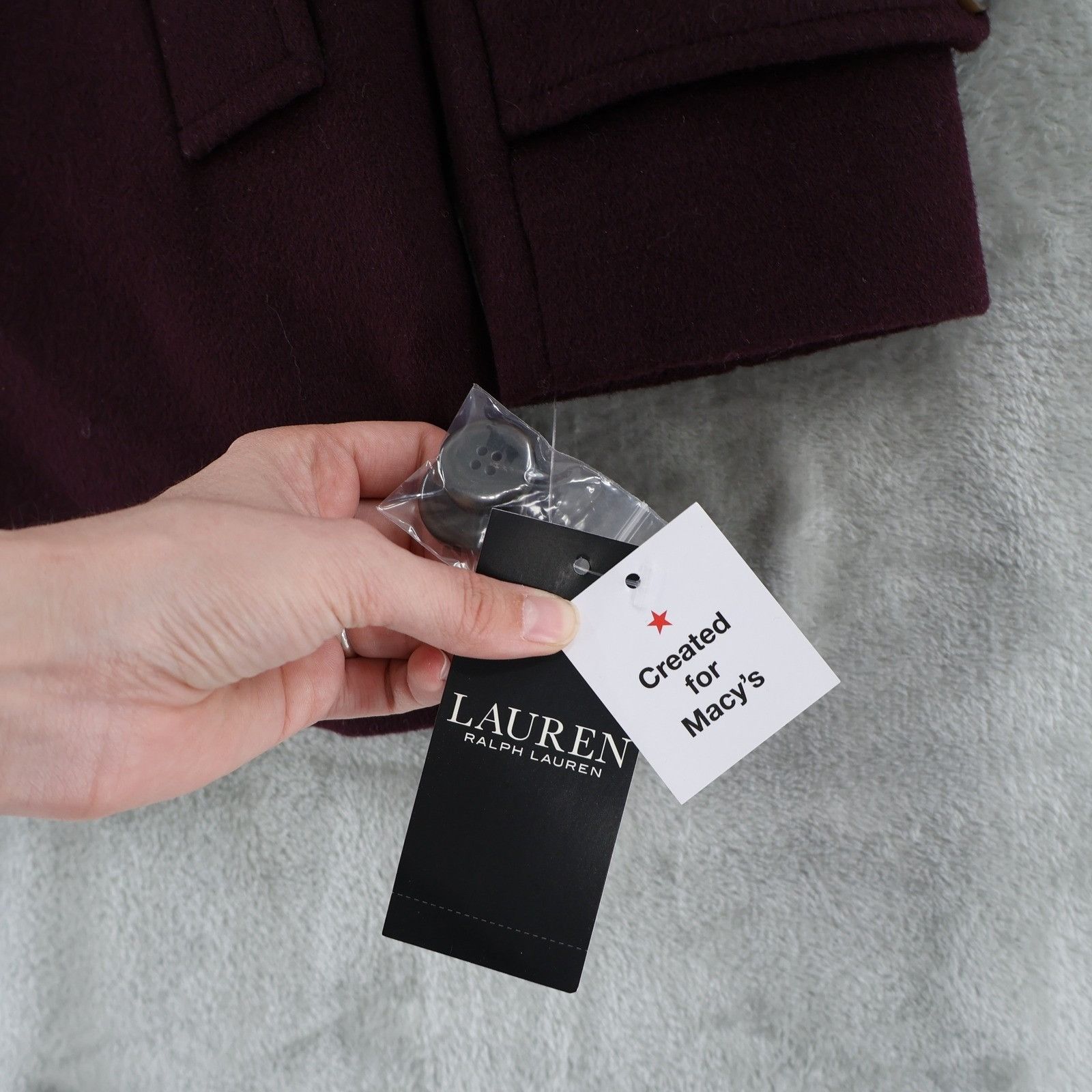 Lauren Ralph Lauren Lauren Ralph Lauren Wool Blend Pea Coat Womens 0 Purple Wool Size XS / US 0-2 / IT 36-38 - 12 Thumbnail