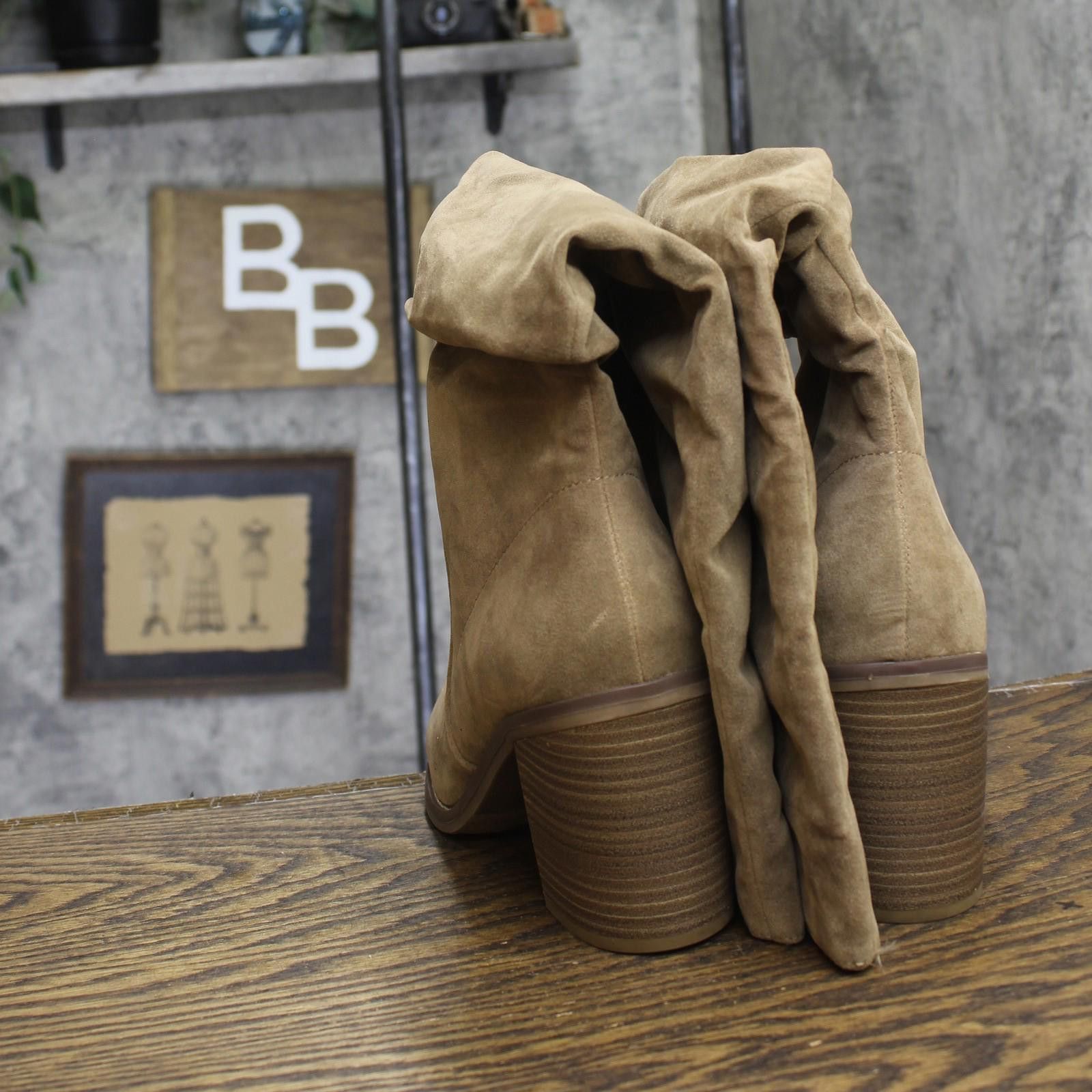 Other Universal Thread Womens Dress Boots 88098585 Taupe Brown 11m Size US 11 / IT 41 - 5 Thumbnail