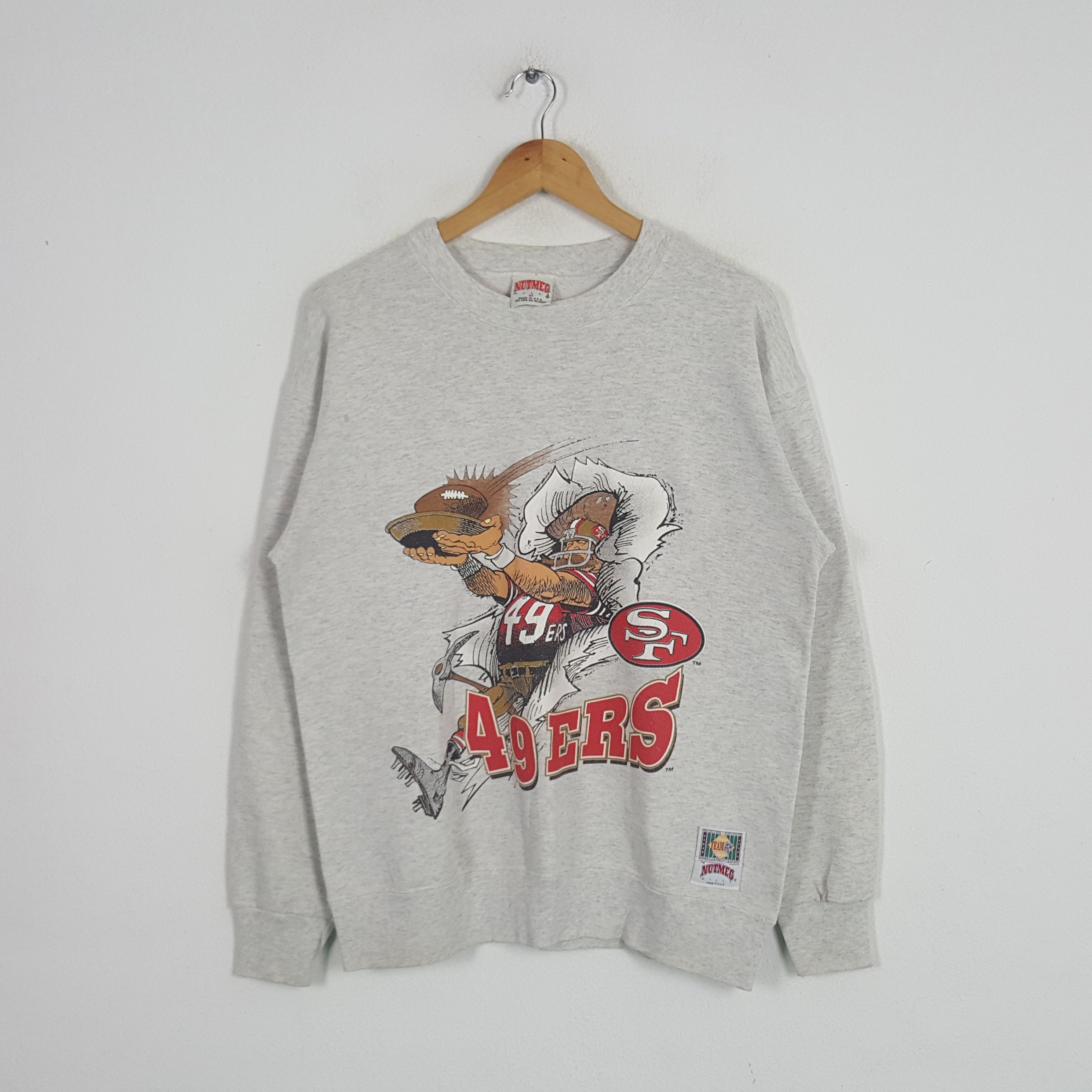 NFL × Nutmeg × Vintage Vintage 90's San Francisco 49 ERS Football Team Sweatshirt Size US M / EU 48-50 / 2 - 1 Thumbnail