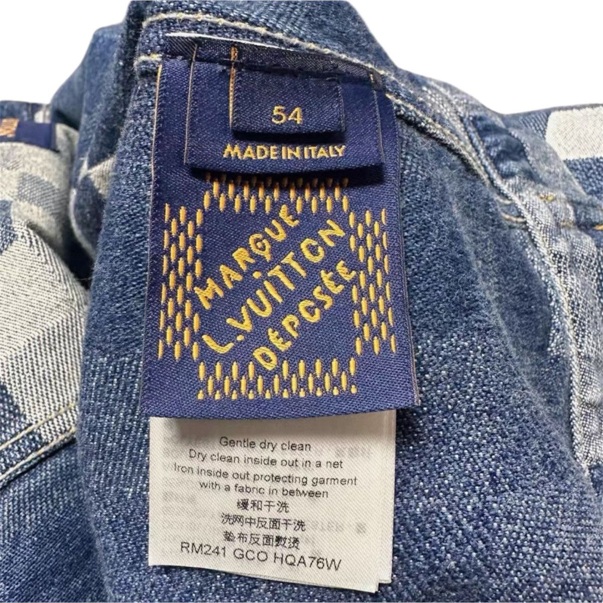 Louis Vuitton Louis Vuitton X Pharrell 54 Damoflage Damier Denim Jacket Size US L / EU 52-54 / 3 - 8 Thumbnail