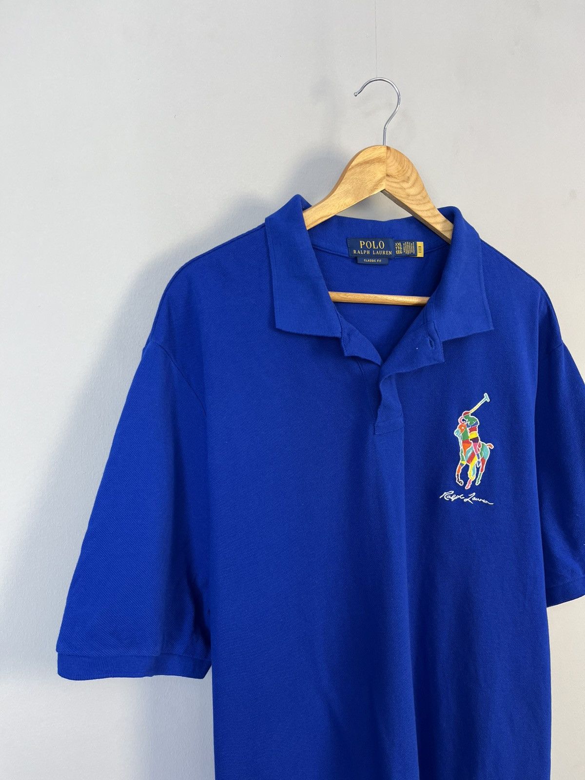 Polo Ralph Lauren × Ralph Lauren Ralph Lauren Luxury Multicolor Big Logo Cotton Polo Size US XXL / EU 58 / 5 - 2 Thumbnail