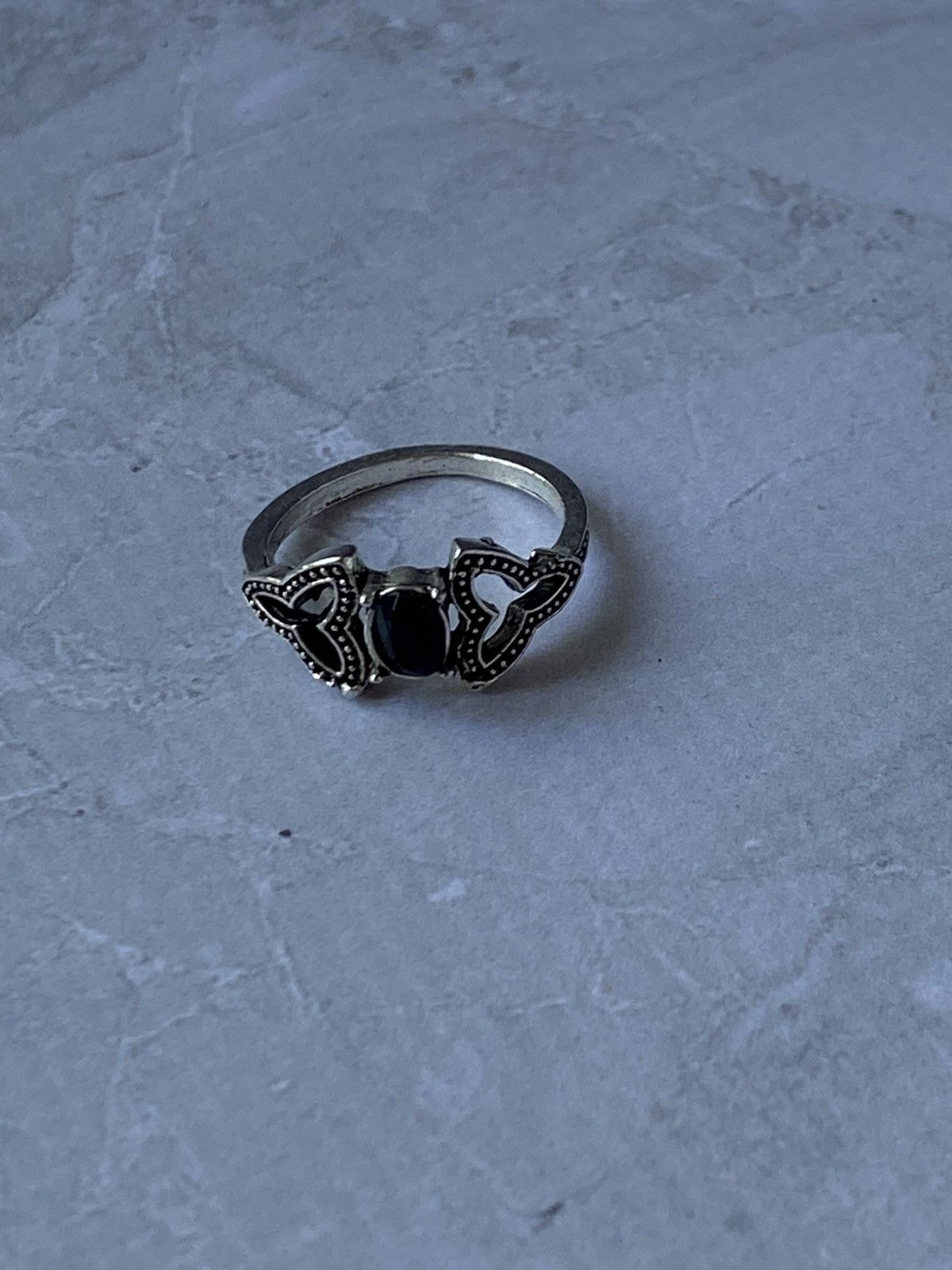 Japanese Brand × Jewelry × Vintage Vintage Ornate Drop Motif Ring - Retro Style Size ONE SIZE - 2 Thumbnail