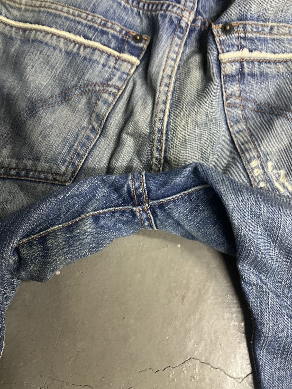 Dolce & Gabbana Vintage D&G Destroyed Mud Wash Patchwork Boro Jeans Size US 36 / EU 52 - 17 Thumbnail