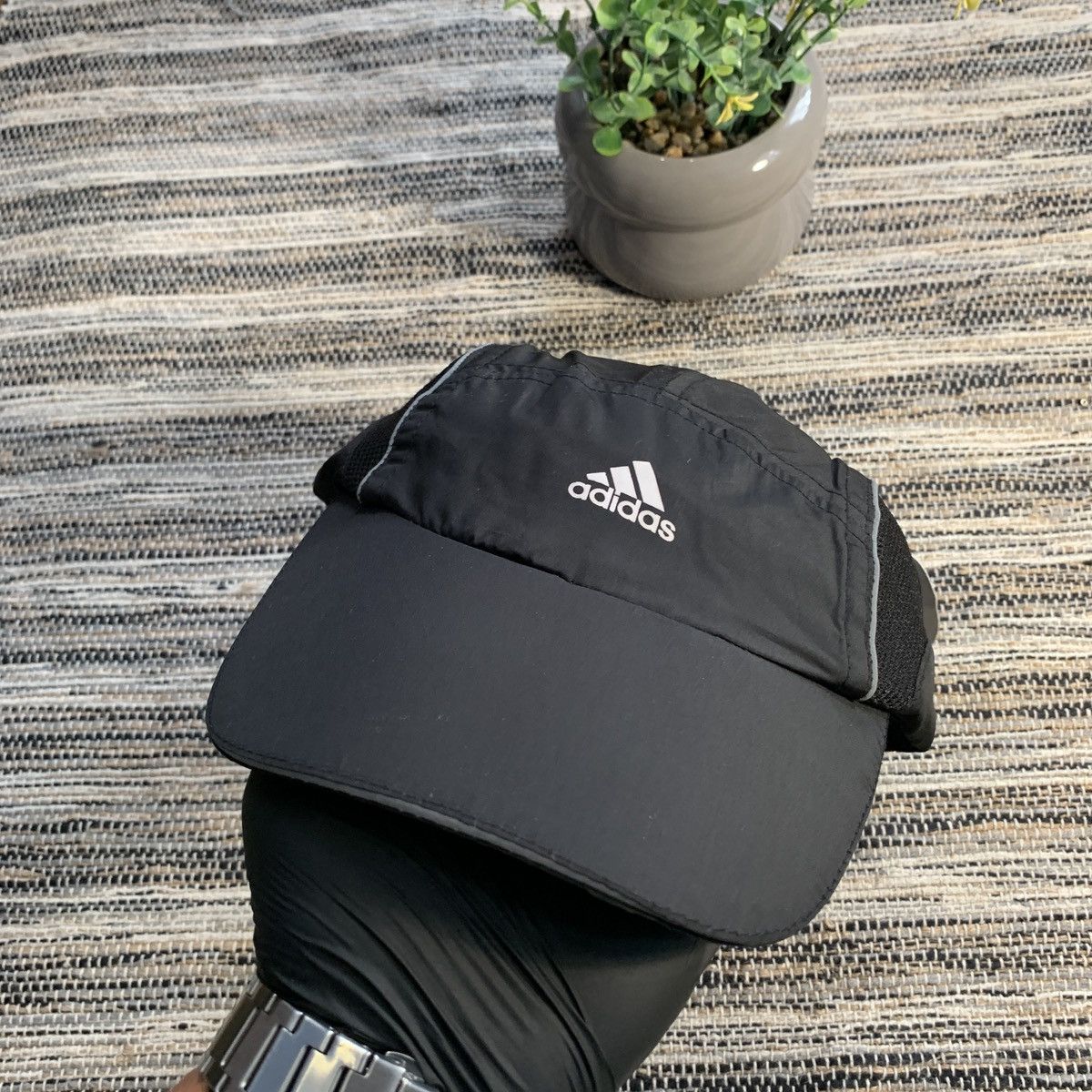 Adidas Adidas 3 stripes Neylon Cap Hat Size ONE SIZE - 8 Thumbnail