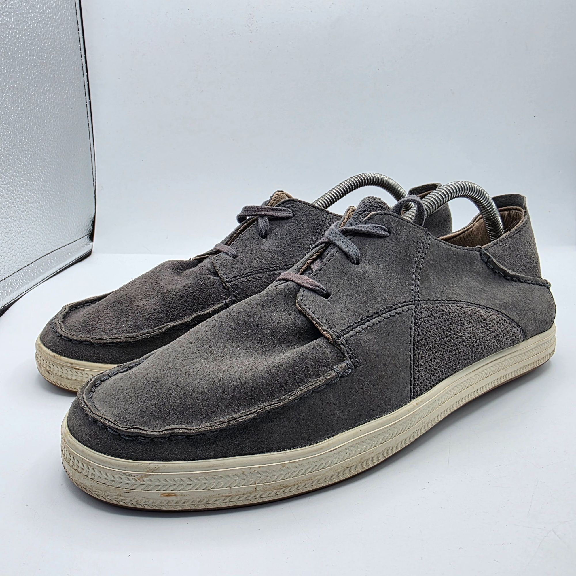 Olukai Olukai Pahono Lace Mens Size 10 Gray Shoes Casual Walking Lo Size US 10 / EU 43 - 4 Thumbnail