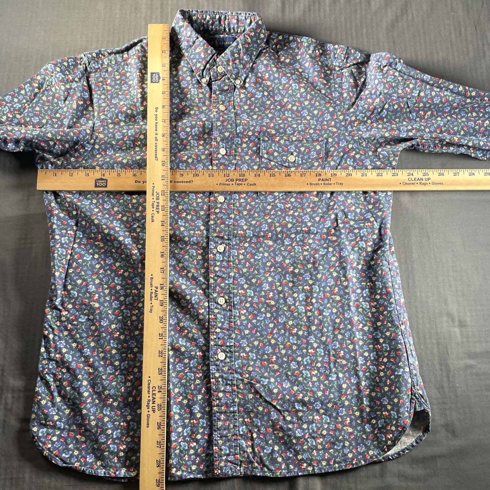 Ralph Lauren Ralph Lauren Shirt Mens Large Blue Floral Classic Fit Long Sleeve Button-Down Size US L / EU 52-54 / 3 - 4 Thumbnail