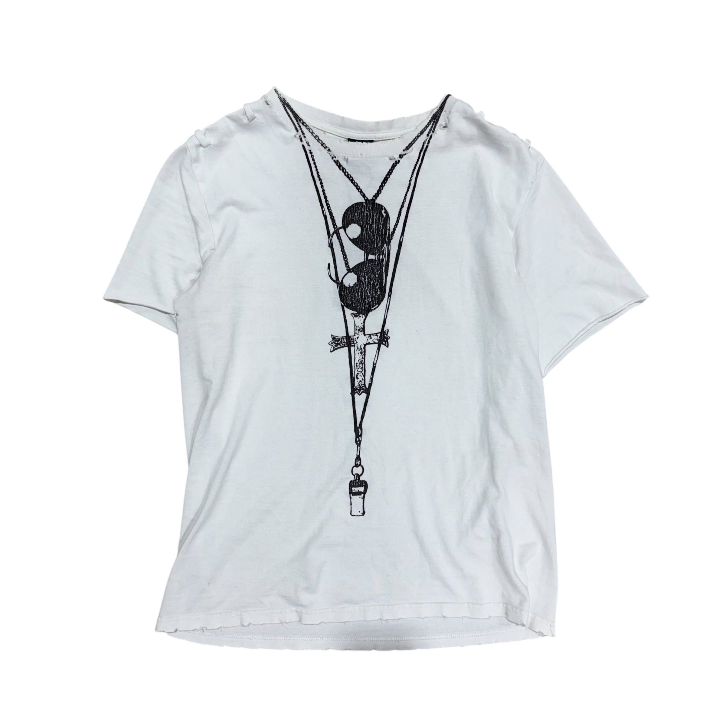 2006SS ガンズ期 ナンバーナイン NECKLACE Tシャツ L相当 Number (N)ine Number Nine Necklace T Shirt | Grailed