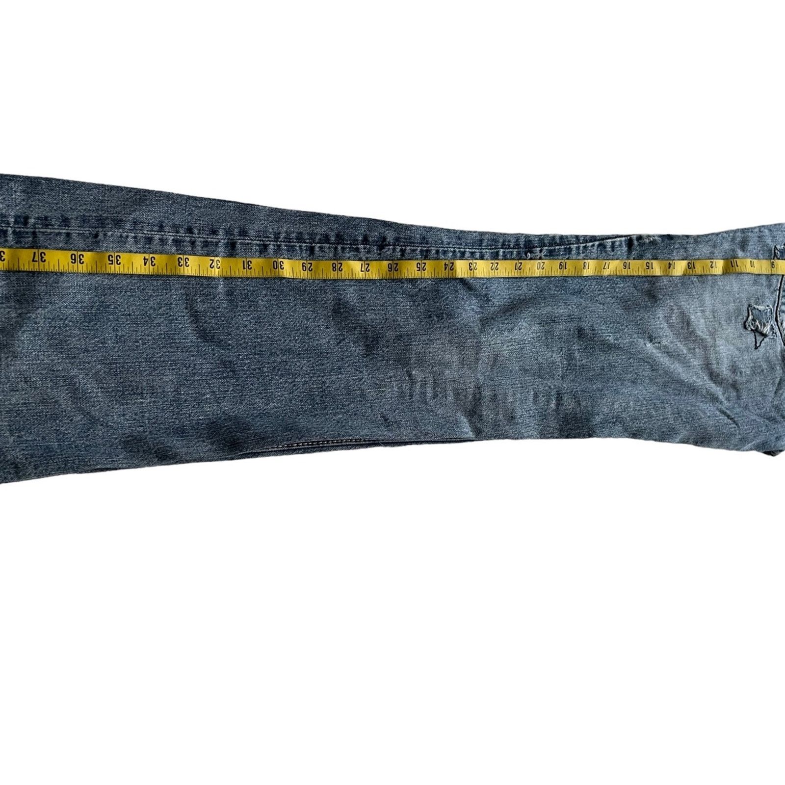 True Religion True Religion Bobby big T Blue Embroider Jeans Sz 28 . Size 28" / US 6 / IT 42 - 9 Thumbnail