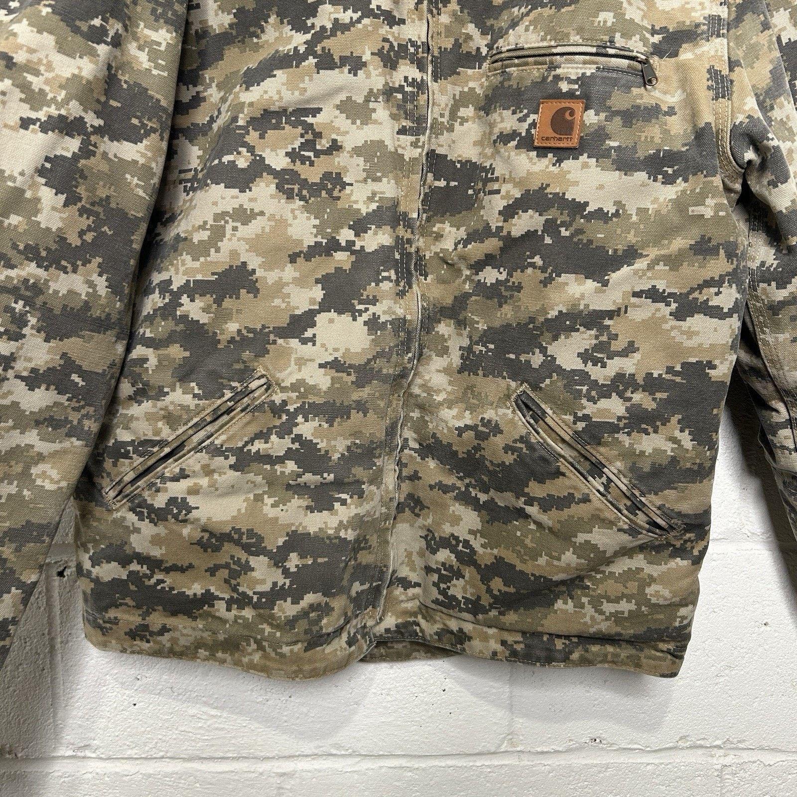 Carhartt Carhartt Sherpa-Lined Hooded Detroit Jacket “Digital Camo” Size US M / EU 48-50 / 2 - 4 Thumbnail