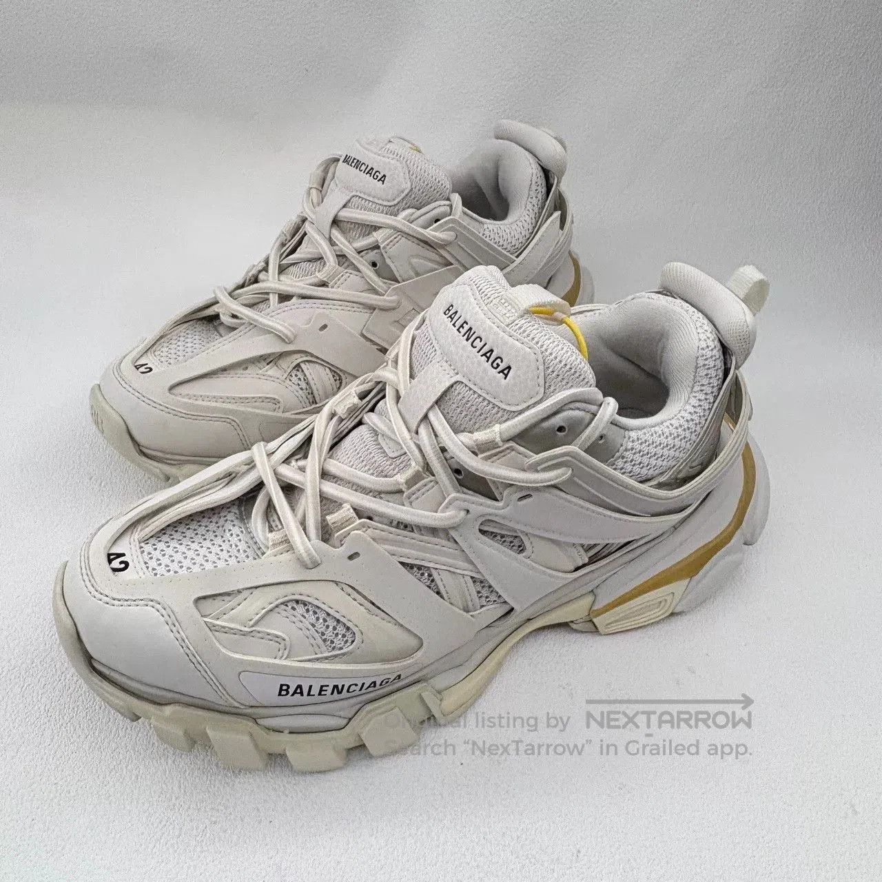 Balenciaga balenciaga track white low. Size US 9 / EU 42 - 1 Thumbnail