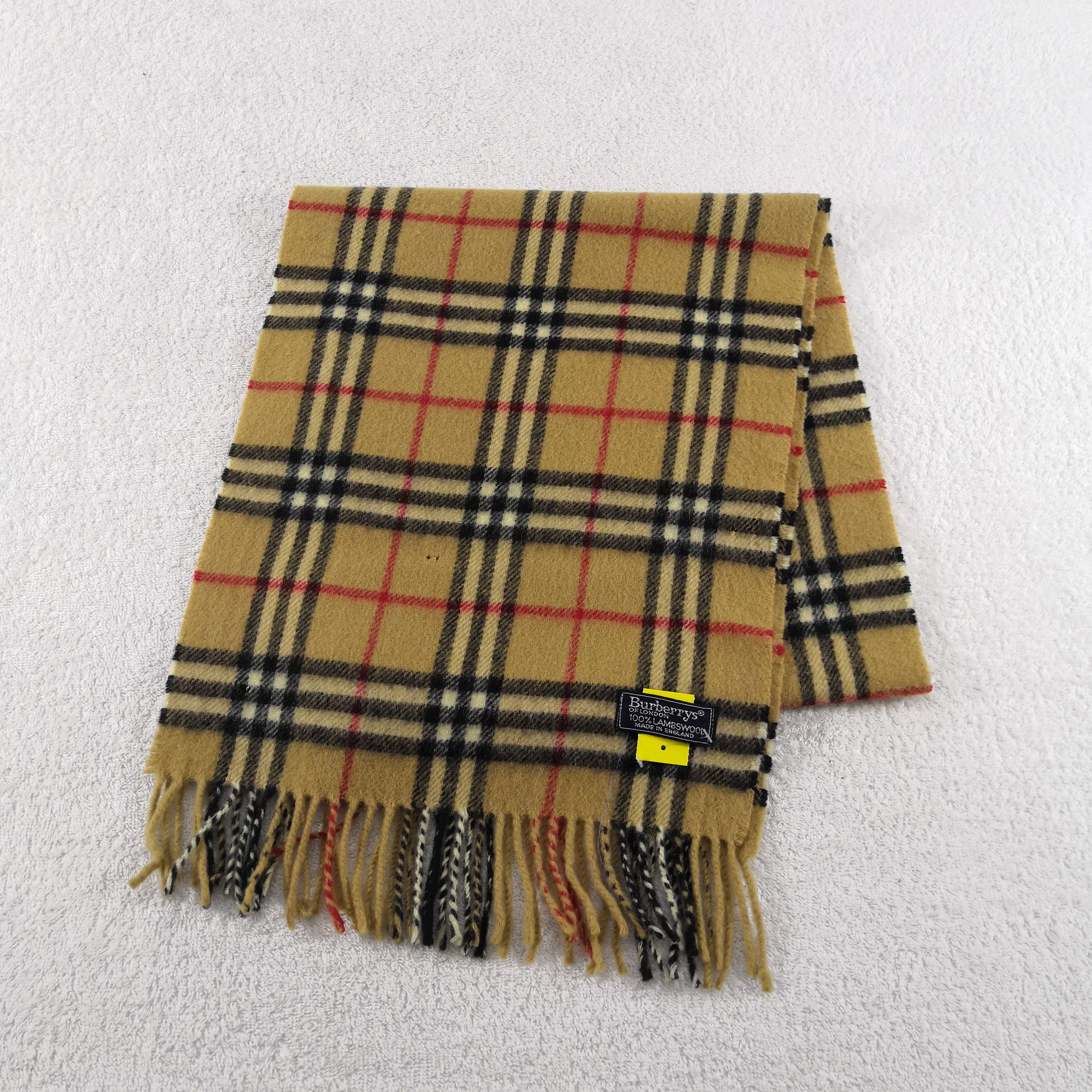 Burberry Vintage Wool Scarf Winter Scarves 56789 Size ONE SIZE - 4 Thumbnail
