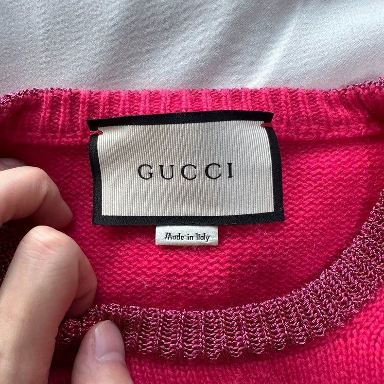 Gucci Gucci Pink kitten sweater 2501-Nextarrow Size US M / EU 48-50 / 2 - 4 Thumbnail