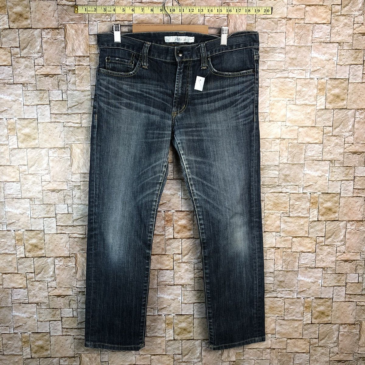 Uniqlo Uniqlo vintage Blue Denim Pants #7581 Size US 33 - 1 Thumbnail