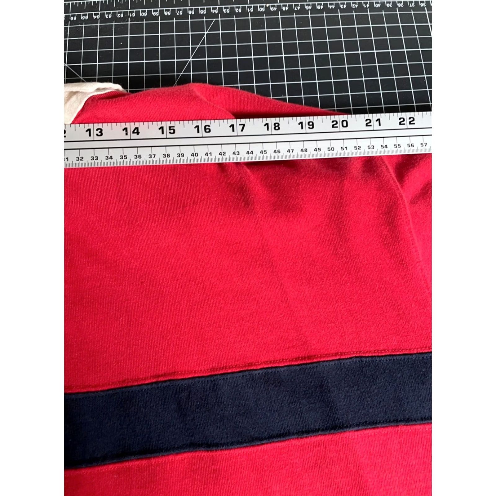Arrow VINTAGE Arrow Rugby Polo Shirt Men XL Red Dark Blue Stripe Preppy Retro Khaki's Tag Polo Shirt Mens XL Red Dark Blue Stripe Retro 90s Cardigans? Size US XL / EU 56 / 4 - 7 Thumbnail