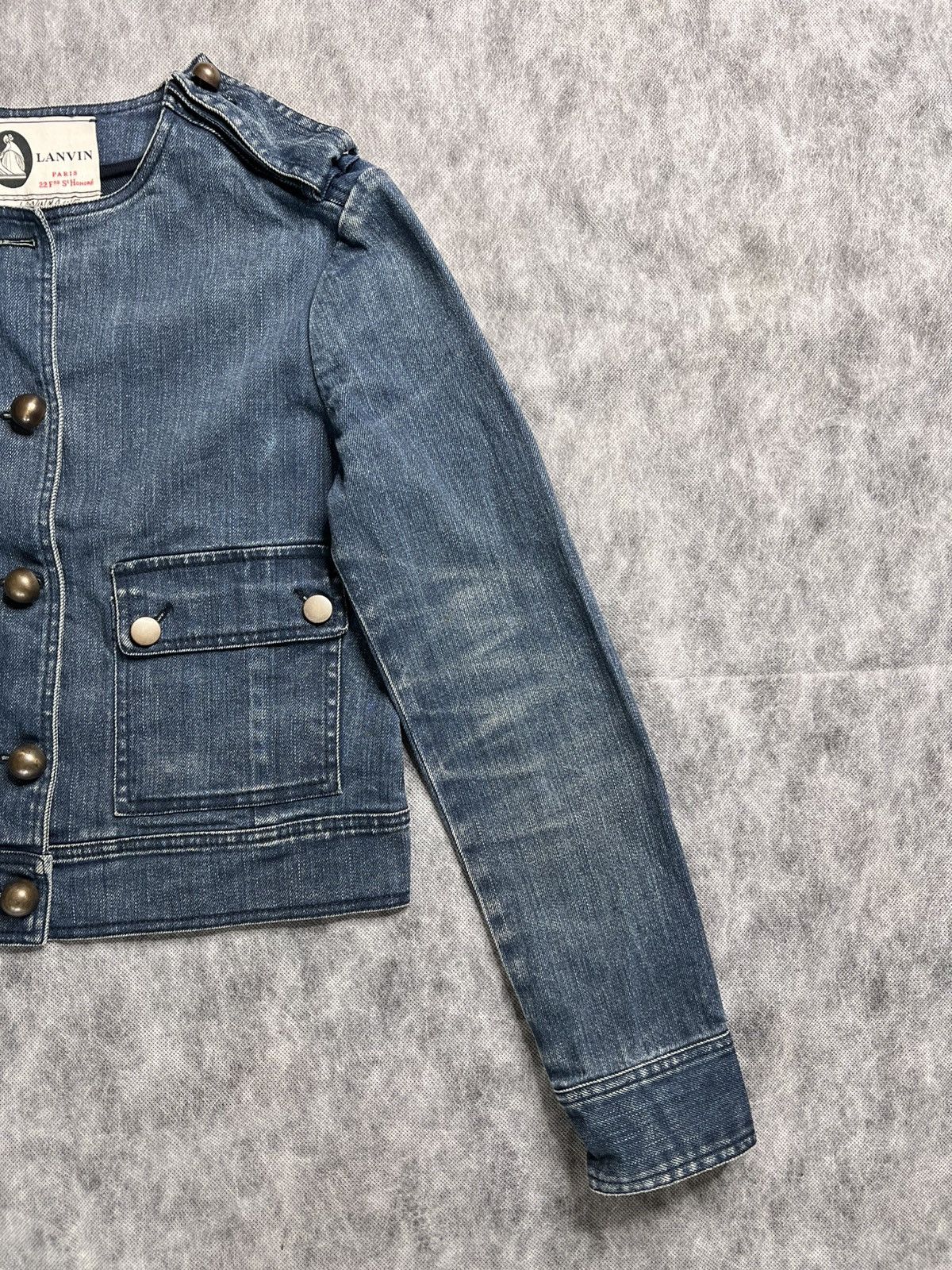 Lanvin LANVIN LOVES ACNE JEANS DENIM JACKET sz 38 WOMEN Size XS / US 0-2 / IT 36-38 - 4 Thumbnail