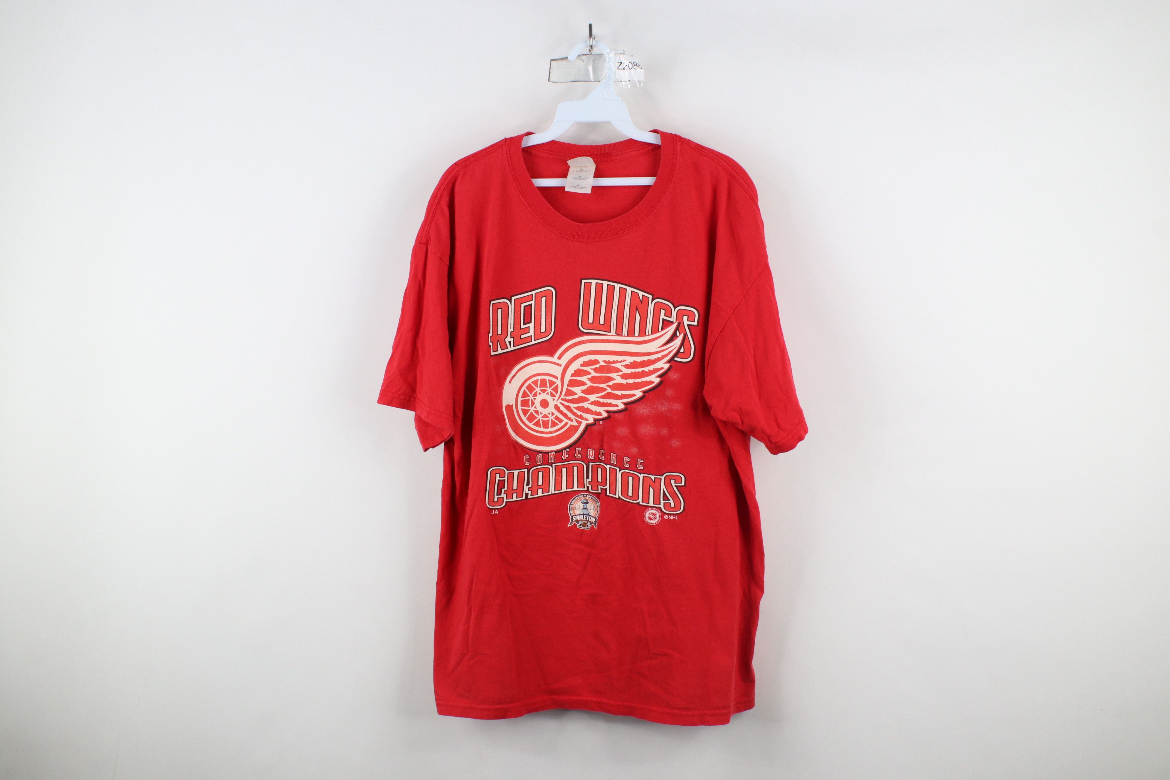 Vintage Vintage Y2K Cup Champs Detroit Red Wings Hockey T-Shirt Red Size US XL / EU 56 / 4 - 1 Thumbnail
