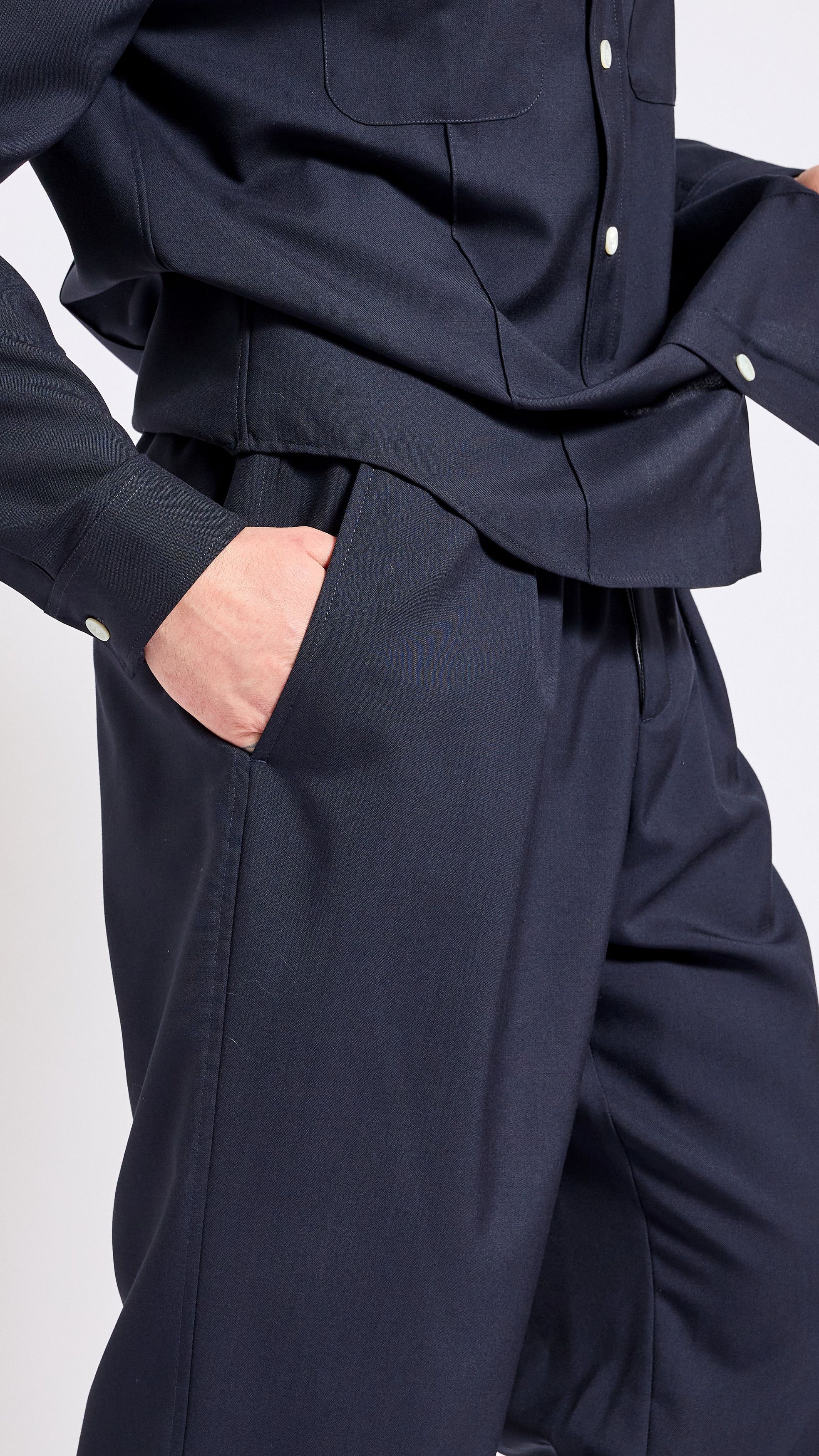 Marni MARNI TROPICAL WOOL ELASTIC WASIT PANTS Size US 32 / EU 48 - 6 Thumbnail