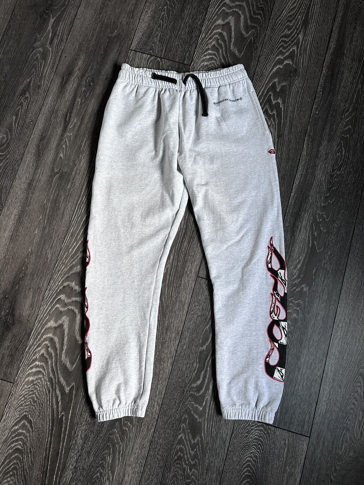 Chrome Hearts chrome hearts matty boy stay fast flame sweatpants | Grailed