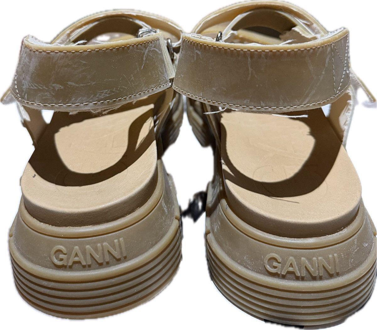 Ganni GANNI Recycled Rubber Sandals Size US 7 / IT 37 - 4 Thumbnail