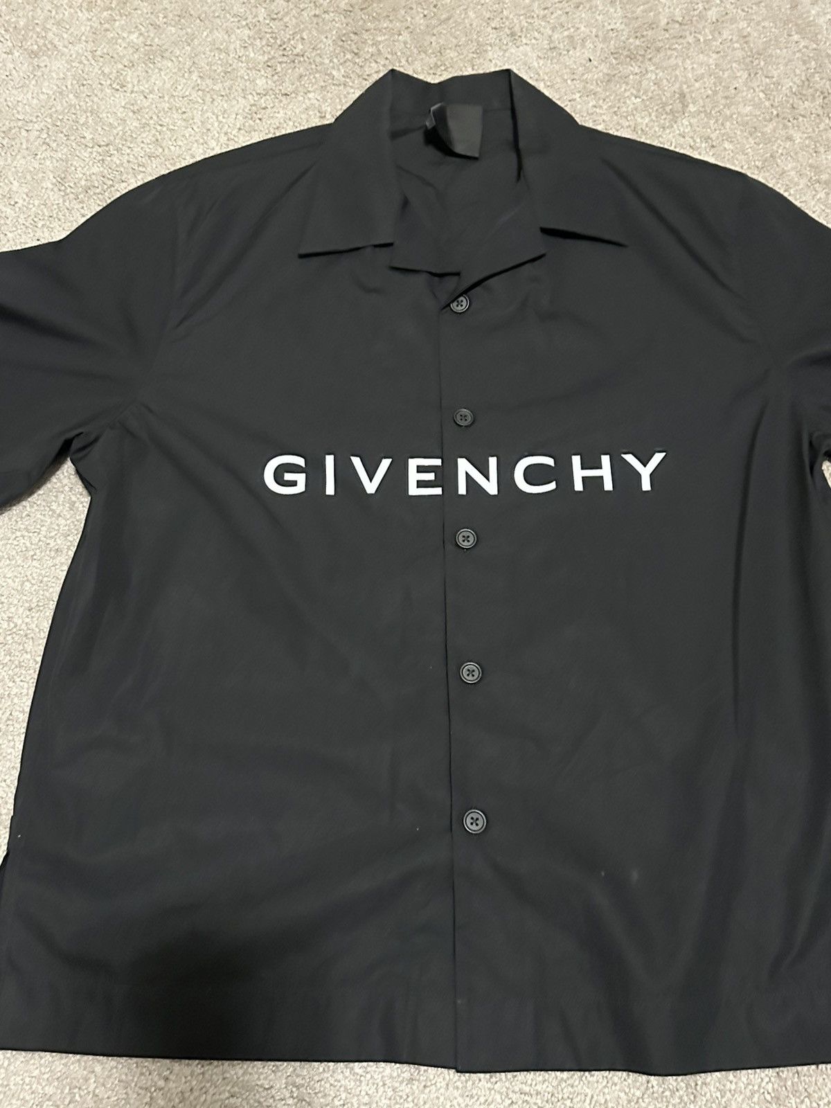Givenchy Givenchy Logo Printed Short-Sleeved Shirt Size US M / EU 48-50 / 2 - 1 Thumbnail