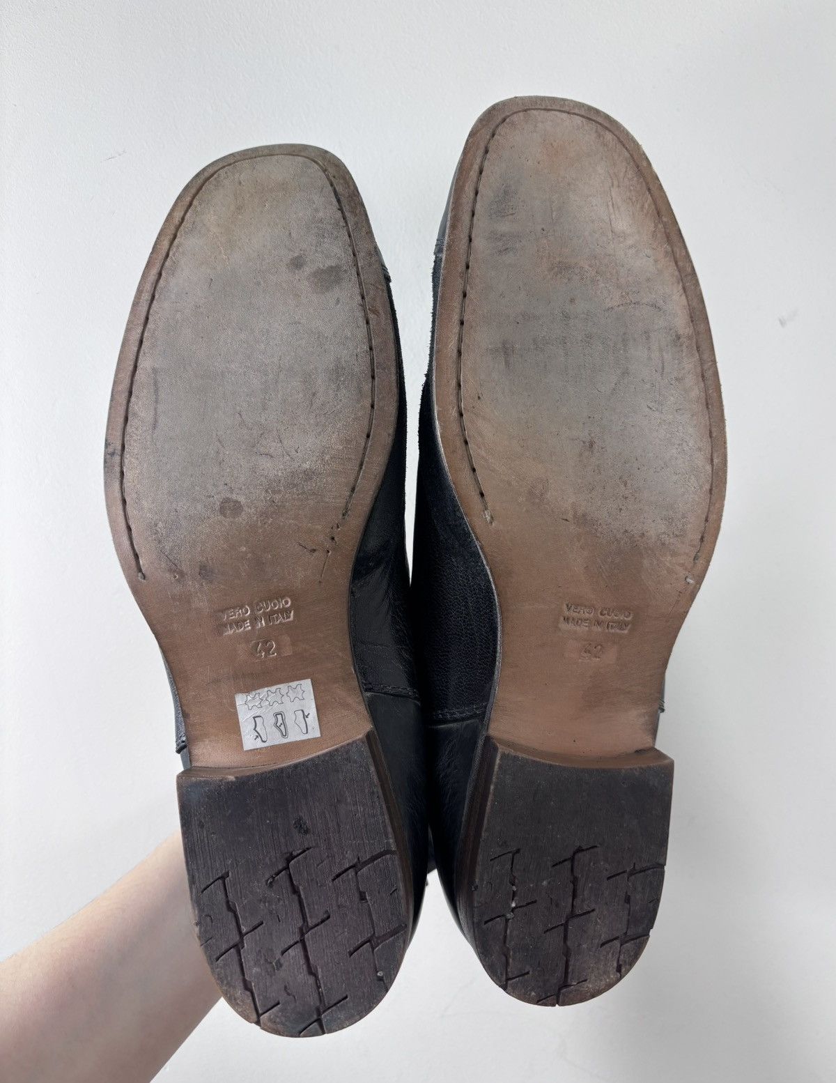 MoMA Moma Men’s Italian Black Leather Cap Toe Chelsea Boots Size US 9 / EU 42 - 17 Thumbnail