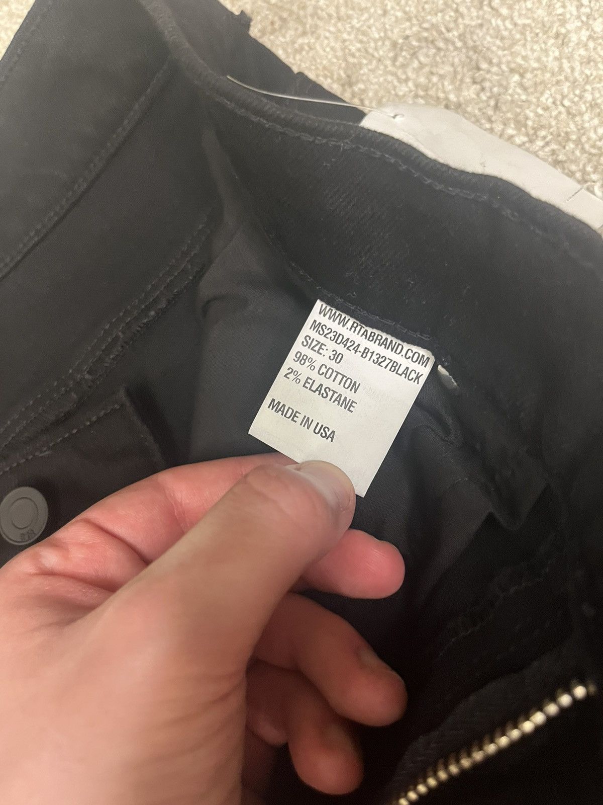 Rta RTA Black Jeans Size US 30 / EU 46 - 5 Thumbnail
