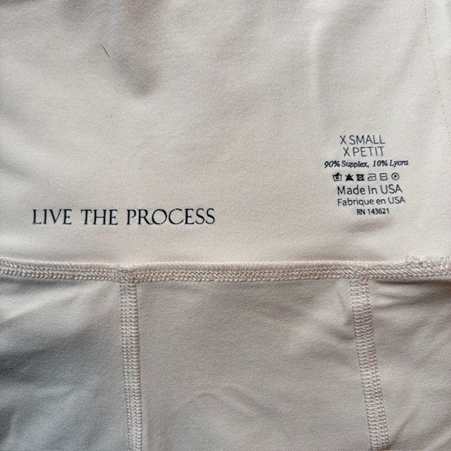 Live The Process Live the Process Geometric Biker Shorts, Pale Pink XS Size 26" / US 2 / IT 38 - 4 Thumbnail