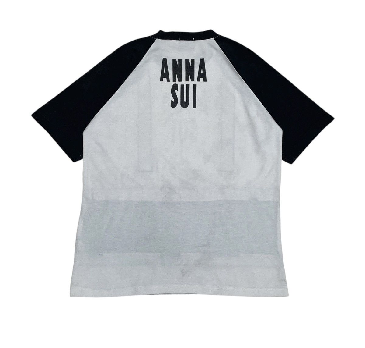 Japanese Brand × Vintage Rare Vintage Brand Anna Sui Tactical Big Logo T-shirt 1990s Size US L / EU 52-54 / 3 - 2 Thumbnail