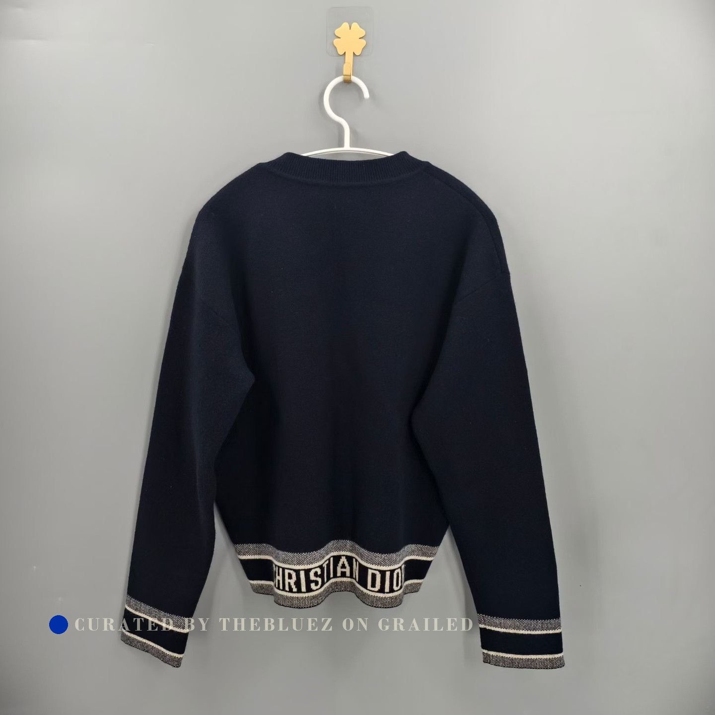 Dior Dior Back Slogan Logo Cashmere Sweater Size XS / US 0-2 / IT 36-38 - 1 Thumbnail