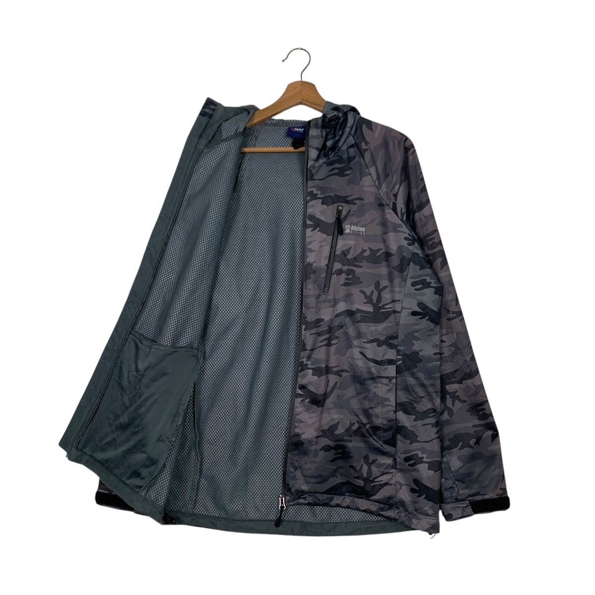 Japanese Brand ALPINE DESIGN Windbreaker Hoodie Jacket #2502-C112 Size US L / EU 52-54 / 3 - 10 Thumbnail