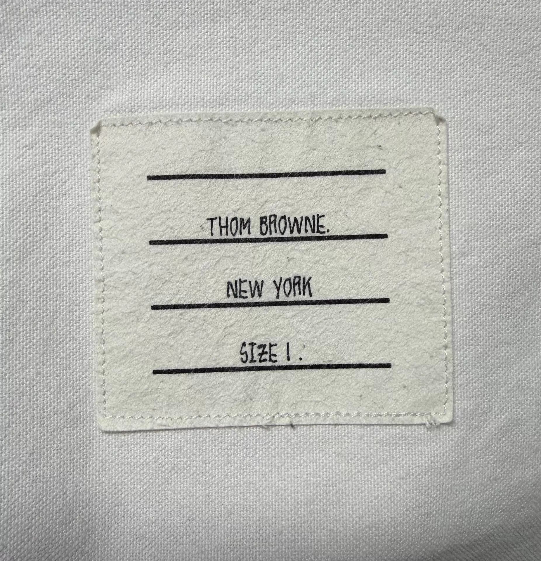 Thom Browne Thom Browne Classic 4-Bar White Oxford Shirt Size 1 Size US S / EU 44-46 / 1 - 5 Thumbnail